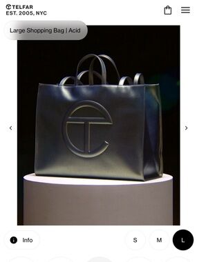 Telfar Large Acid Shopping Bag